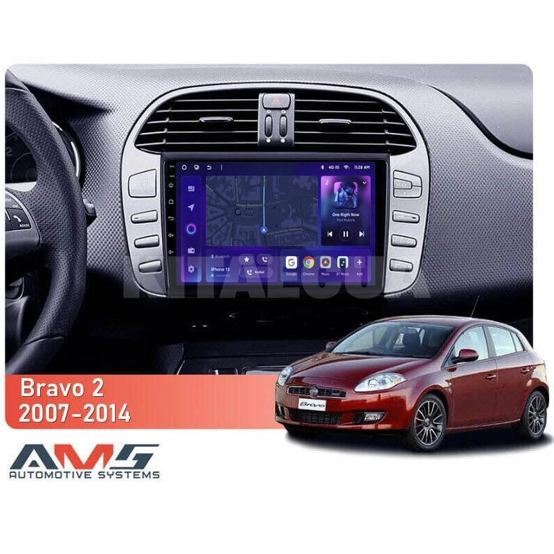 Штатна магнітола MOSS M3 4+32 ГБ 9" Fiat Bravo 198 2 2007-2014 (L1) AMS (49853) - 4