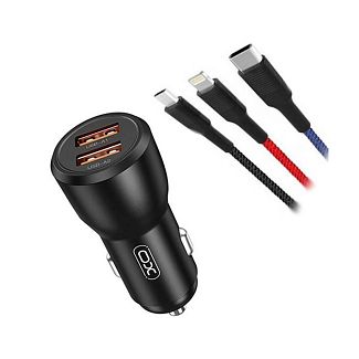 Автомобильное зарядное устройство 2USB 2.4A XO