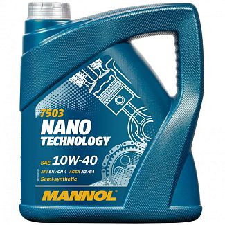 Масло моторное полусинтетическое 4л 10W-40 Nano Technology Mannol