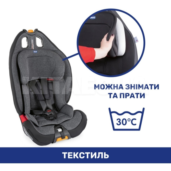 Автокресло детское Gro-Up 9-36 кг серое Chicco (79583.50) - 4