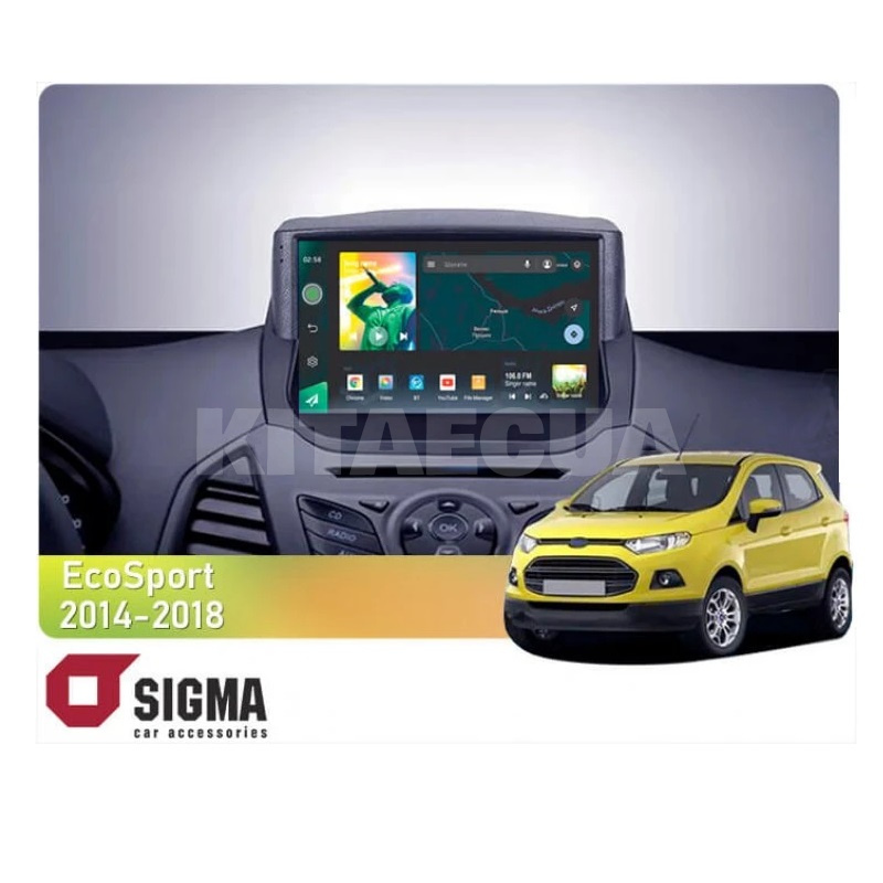 Штатна магнітола X9232 2+32 Gb 9" Ford EcoSport 2014-2018 SIGMA4car (37806)