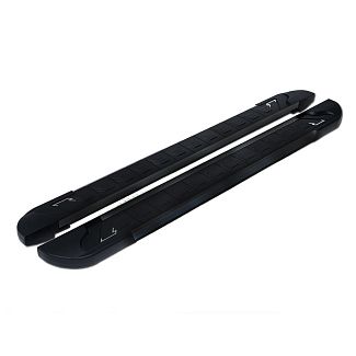 Бічні пороги RedLine Black (2шт., Алюміній) Erkul