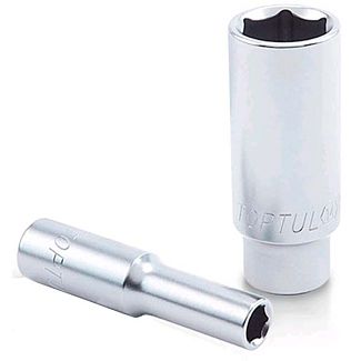 Головка торцевая 6-гранная удлиненная 21 мм 1/2" 77 мм TOPTUL