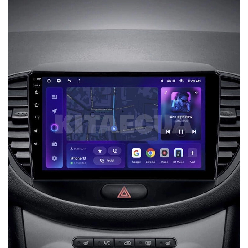 Штатна магнітола MOSS M2 4+32 Gb 9" Hyundai i10 2007-2013 AMS (49132) - 2