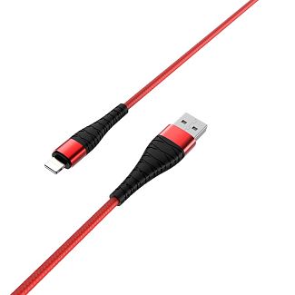 Кабель USB - Lightning 2.4A BX32 1м красный BOROFONE