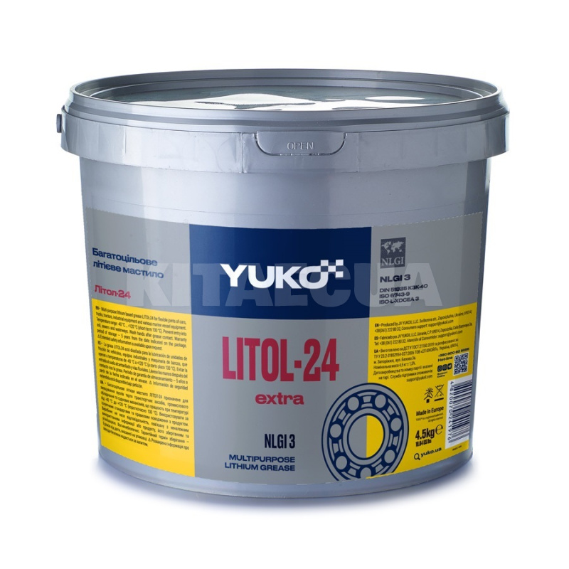 Смазка литиевая универсальная 4.5кг Литол-24 Yuko (4820070241976)
