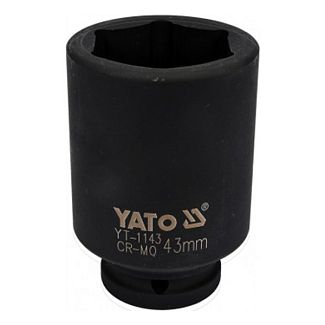 Головка торцевая ударная 6-гранная удлиненная 43 мм 3/4" 90 мм YATO