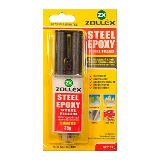 Клей эпоксидный Steel Epoxy 35г ZOLLEX