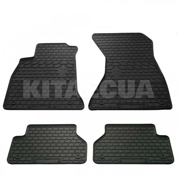 Резиновые коврики в салон AUDI A4 (B9) (2015-н.в.) AV2 клипсы Stingray (1030104)