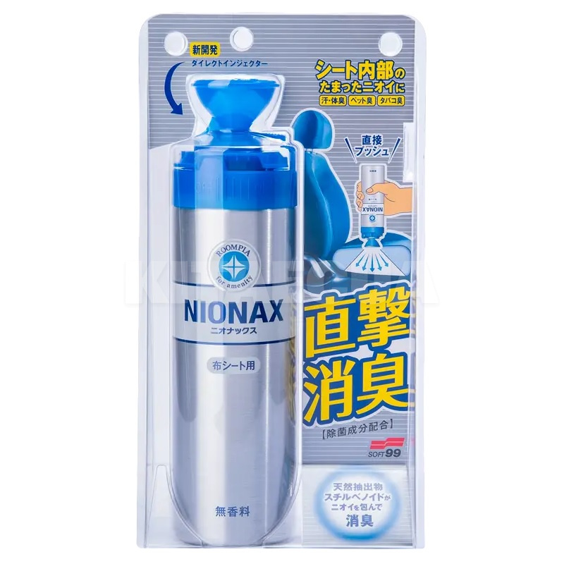 Нейтрализатор неприятных запахов для тканевых сидений Roompia Nionax 220мл SOFT99 (02183)