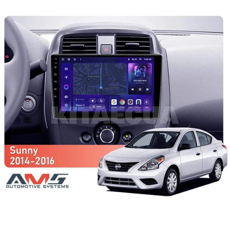 Штатна магнітола MOSS M3 4+32 ГБ 10" Nissan Sunny 2014-2016 AMS (50852) - 2