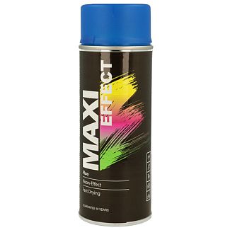 Краска-эмаль флуоресцентная 400мл синяя MAXI COLOR