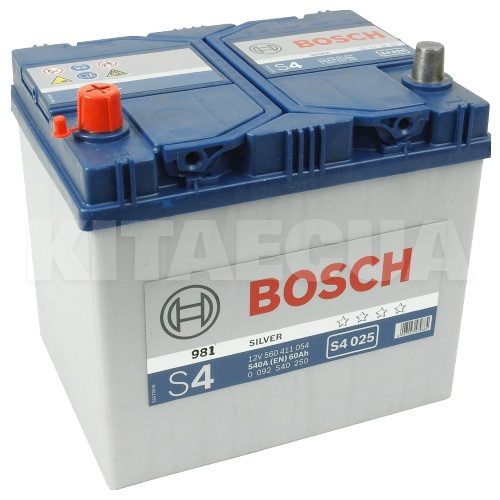 Акумулятор 60аг 232x173x225 з прямою полярністю 540А S4 Bosch (BO 0092S40250)