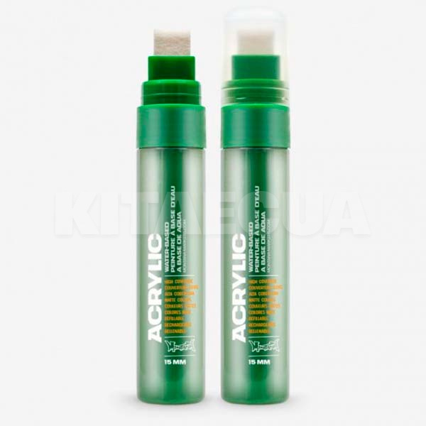 Маркер акриловий 15мм Shock Green Dark MONTANA (323362) - 2