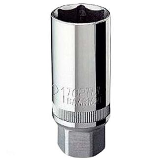 Головка торцевая свечная 6-гранная магнитная 21 мм 1/2" 67 мм TOPTUL