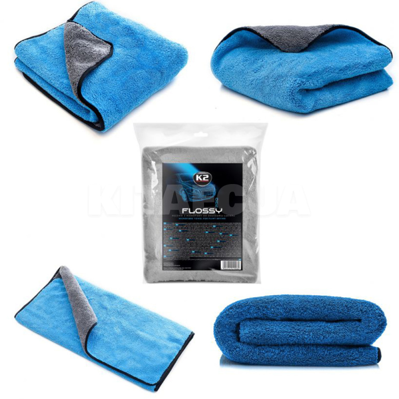 Полотенце для сушки авто FLOSSY PRO 90х60см K2 (D0220)