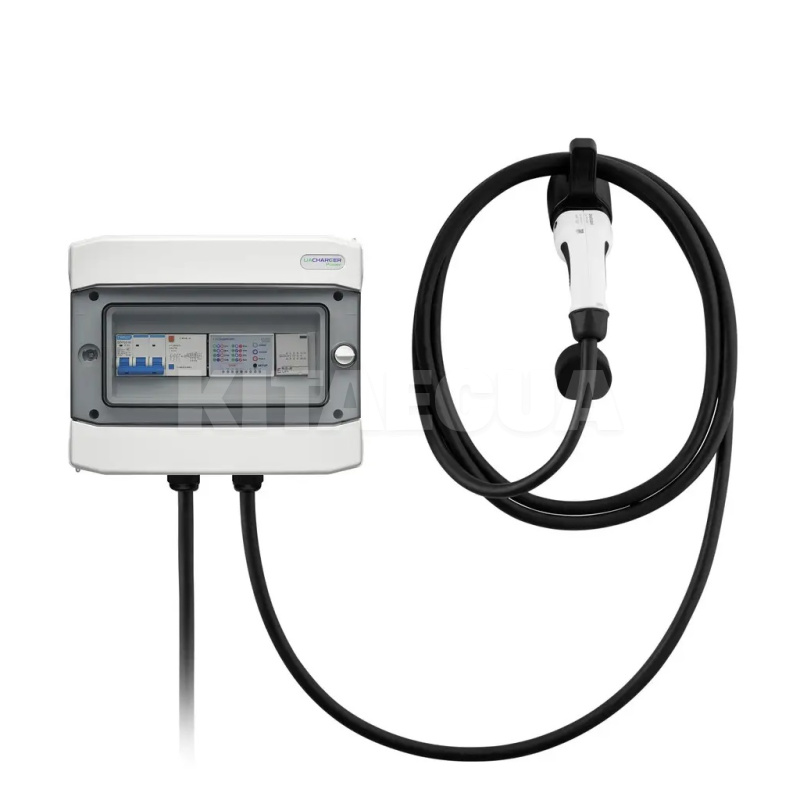 Зарядка для электромобиля 22кВт 32А 3-фазы Type 2 (европейское авто) 10м POWER UACHARGER (CHC-PW222223-21-10)