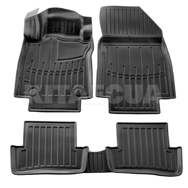 3D килимки в салон Renault Clio IV (2012-2019) RN2 кліпси Stingray (5018375)