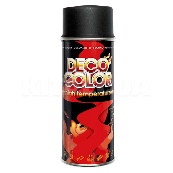 Фарба термостійка 400мл чорна High Temperature DecoColor (231122-720309-DecoCo)