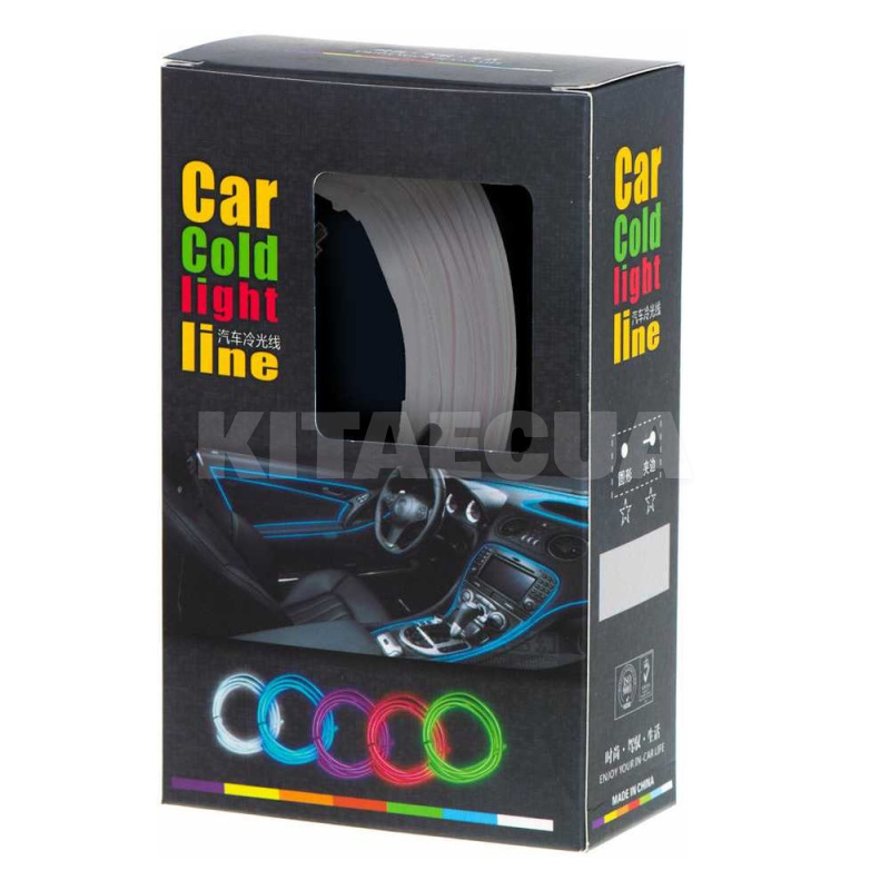 Светодиодная подсветка для автомобиля 12В 3м белая (1556-NEON)