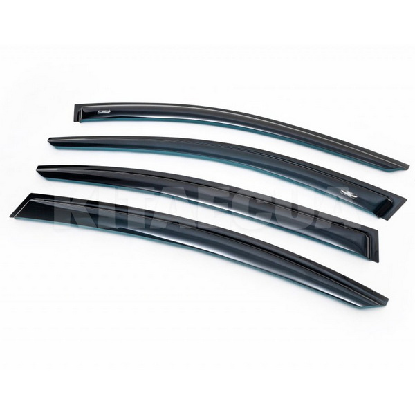 Дефлектори вікон (Вітровики) на BMW 7 Series F01 4 шт. HIC (BM32) - 2
