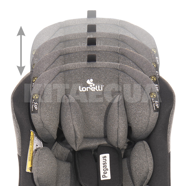 Автокрісло дитяче Pegasus Isofix Light&Dark Grey 0-36 кг Lorelli (10071462102) - 6