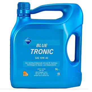 Масло моторне напівсинтетичне 5л 10W-40 BlueTronic Aral