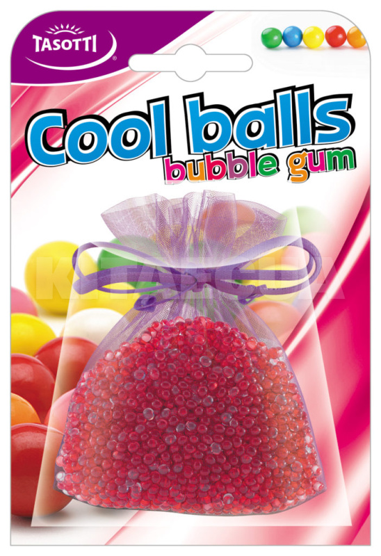 Ароматизатор на зеркало "жвачка" мешочек Cool Balls Bags - Bubble Gum TASOTTI ((24/72))