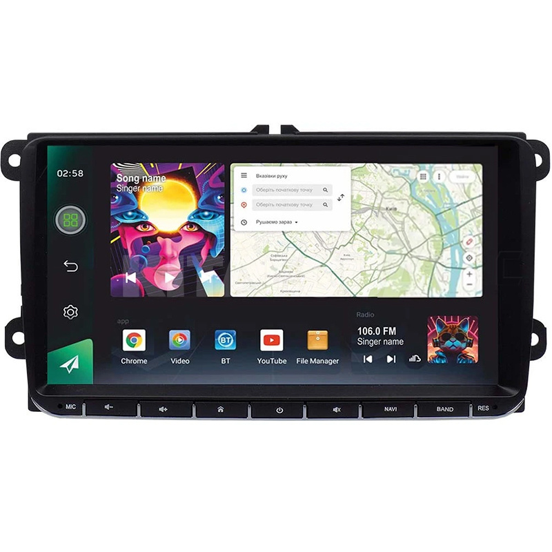 Штатна магнітола PRO 9464 4+64 Gb 9" Volkswagen Universal SIGMA4car (36814)