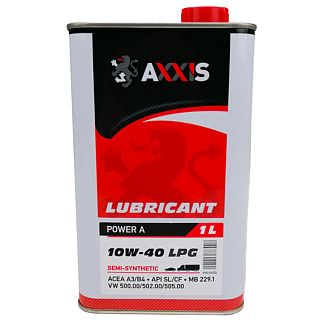 Масло моторное полусинтетическое 1л 10W-40 Power A AXXIS