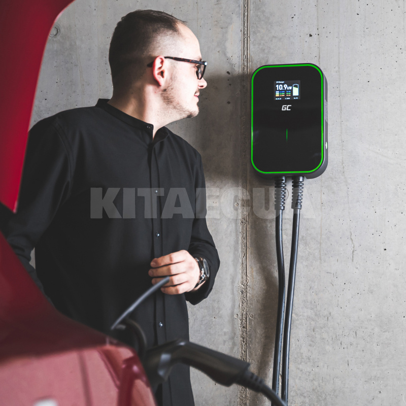 Зарядка для электромобиля 22 кВт 32A 3-фазы Type 2 (европейское авто) PowerBox Green Cell на AUDI e-tron (EV14) - 7