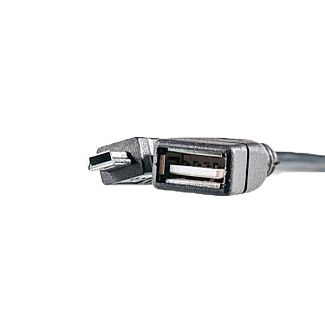 Кабель USB miniUSB AF 0.5м чорний PowerPlant