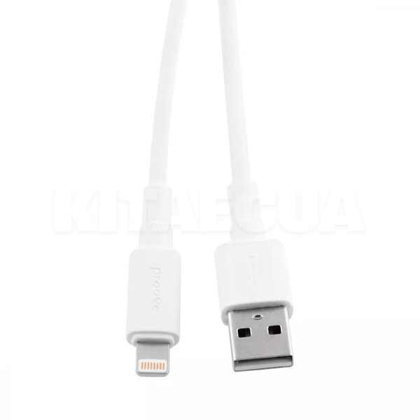 Кабель USB Lightning 2.4A Small Silicone 1м білий PROOVE (349160003) - 2