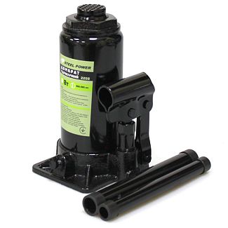 Домкрат гідравлічний пляшковий до 8т (200мм-385мм) STEEL POWER