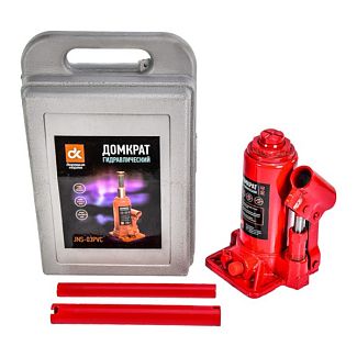 Домкрат гидравлический бутылочный до 3т (180-340 мм) пластиковый кейс Дорожня карта