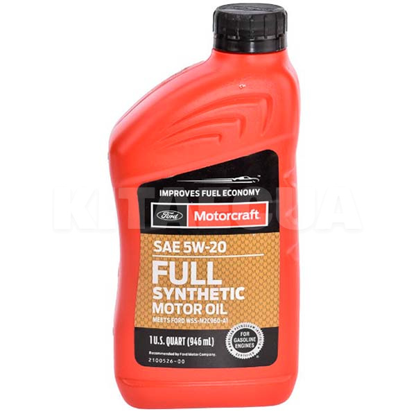 Масло моторное синтетическое 0.95л 5W-20 Motor Oil Motorcraft (XO5W20-Q1FS)