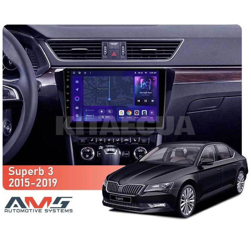 Штатна магнітола MOSS M3 4+32 ГБ 10" Skoda Superb 3 2015-2019 AMS (50886) - 2