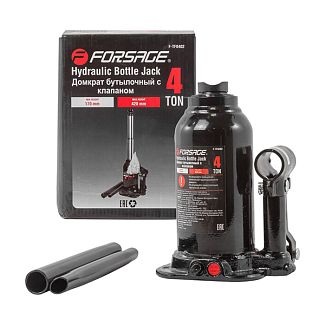 Домкрат гидравлический бутылочный до 4т (170мм-420мм) двухштоковый Forsage
