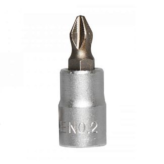 Головка торцевая с крестообразной насадкой PH2 1/4" 32 мм FORCE