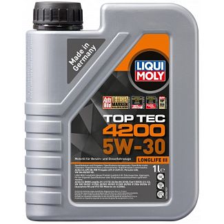 Масло моторное синтетическое 1л 5W-30 Top Tec 4200 LIQUI MOLY