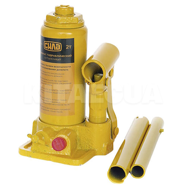 Домкрат гидравлический бутылочный 2т (158мм-308мм) пластиковый кейс СИЛА (271022)