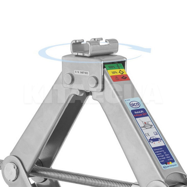 Домкрат механічний ромбоподібний до 2т (120мм-415мм) 436 200 AL ALCA (102135-ALCA) - 2