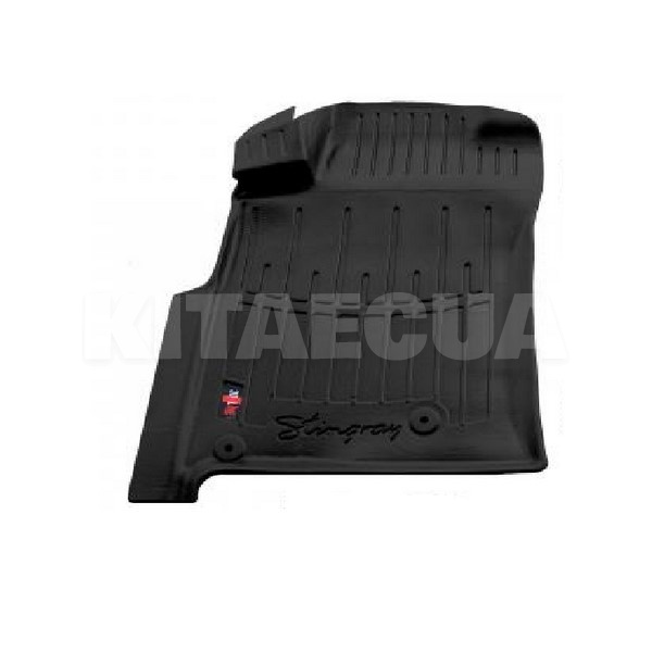 Резиновый коврик передний левый Toyota Land Cruiser Prado (J120) (2002-2009) OP клипсы Stingray (502209501)