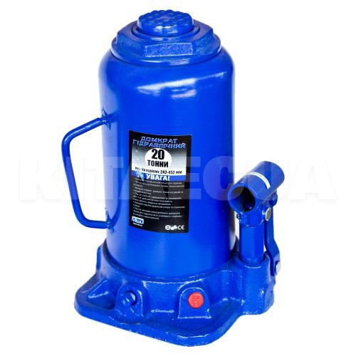 Домкрат гідравлічний пляшковий до 20т (242-452мм) VITOL (ДБ-20002) - 3