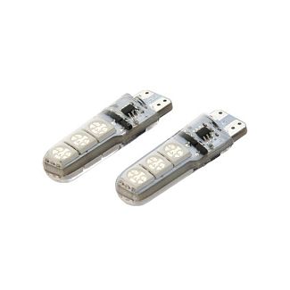 LED лампа для авто T10 W3W/W5W 12V 6 светодиодов (комплект) TBS Design