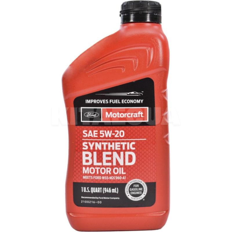 Масло моторне синтетичне 0.946л 5W-20 Motor Oil Motorcraft (XO5W20Q1SP)