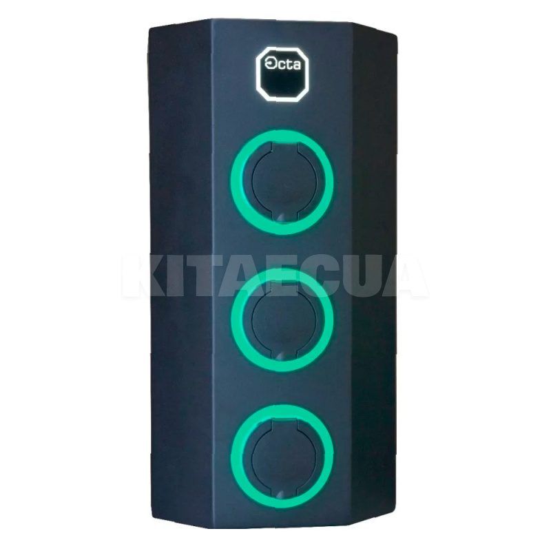 Зарядна станція для електромобіля 22 кВт 32А 1-фазна Type 2 (3 розетки) Octa Energy (W117)