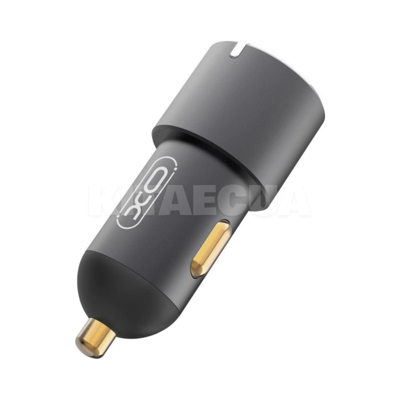 автомобільний зарядний пристрій USB+2Type-C 3А XO (XO-CC45-BK) - 2