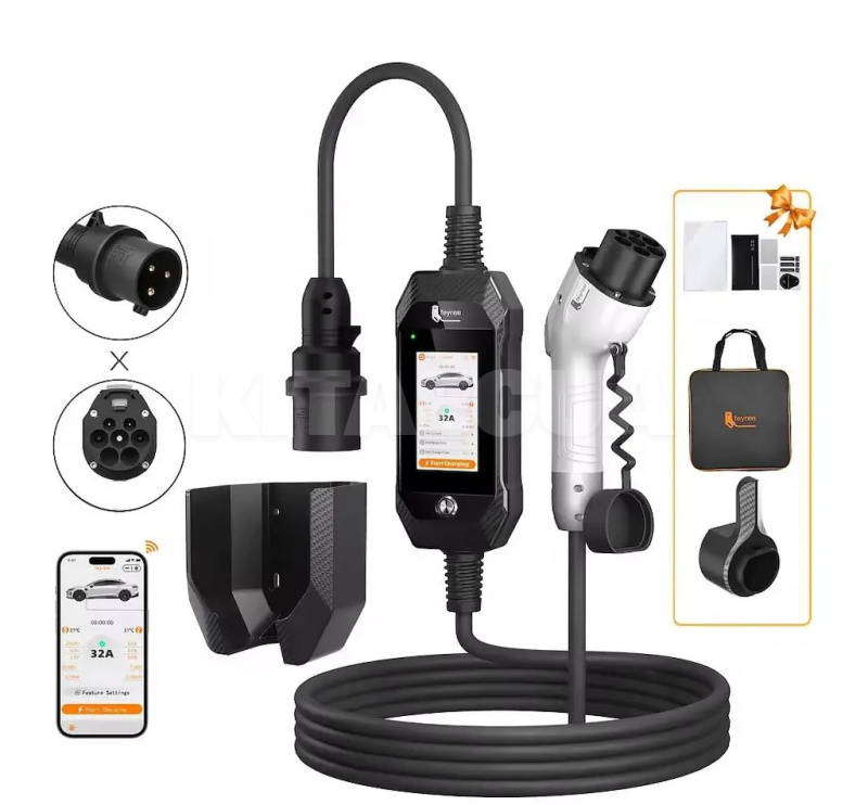 Зарядка для электромобиля GB/T AC 7.0 кВт 32A 1-фаза Lion Ultra FEYREE (FY7-32-1PH-GBT-ULB)