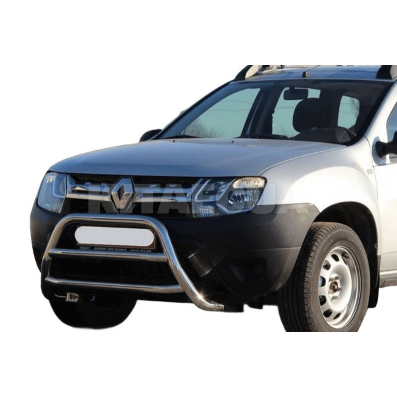 Кенгурятник WT022 Dacia Duster 2008-2018 нержавеющая сталь CAN (dd22386) - 2